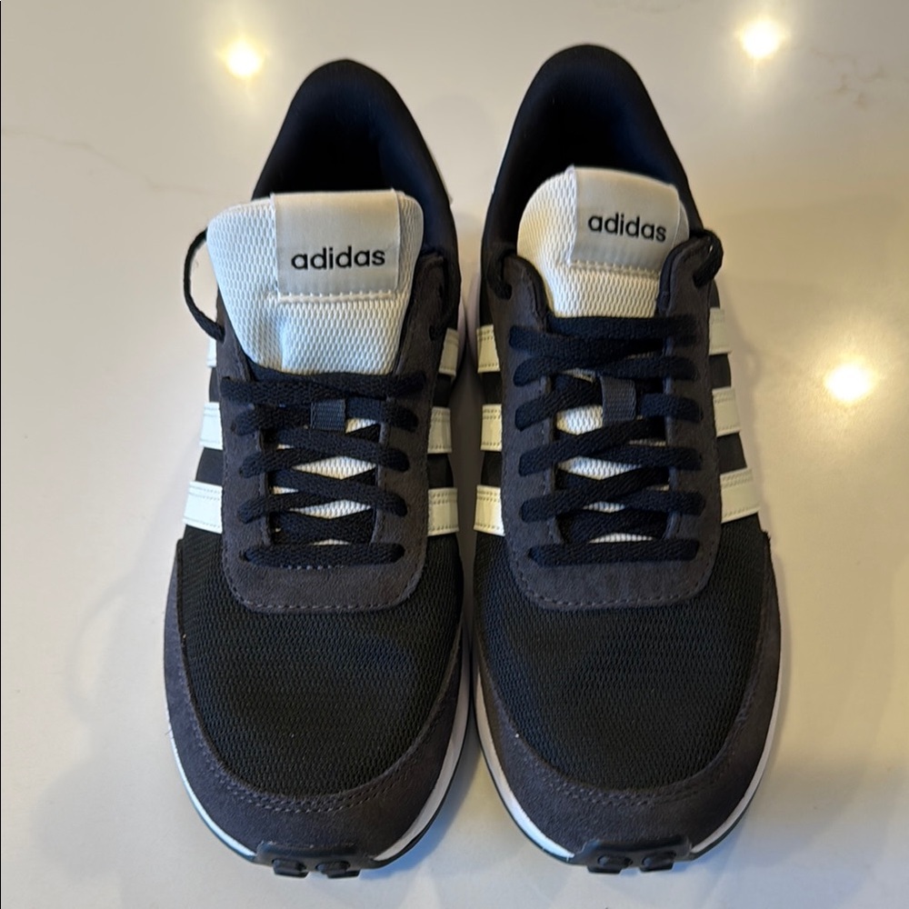 Adidas Women’s Run 70s Black and White Sneakers